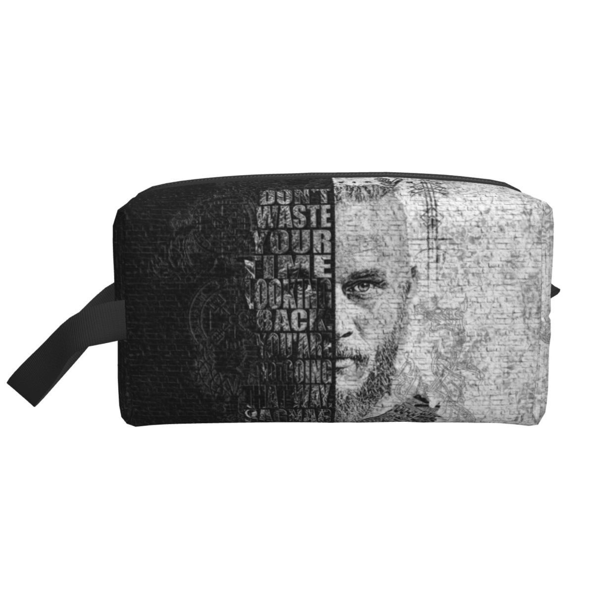 Beauty Of Makeup Quotes - Kosmetyczka podróżna z cytatem Vikingów Ragnar