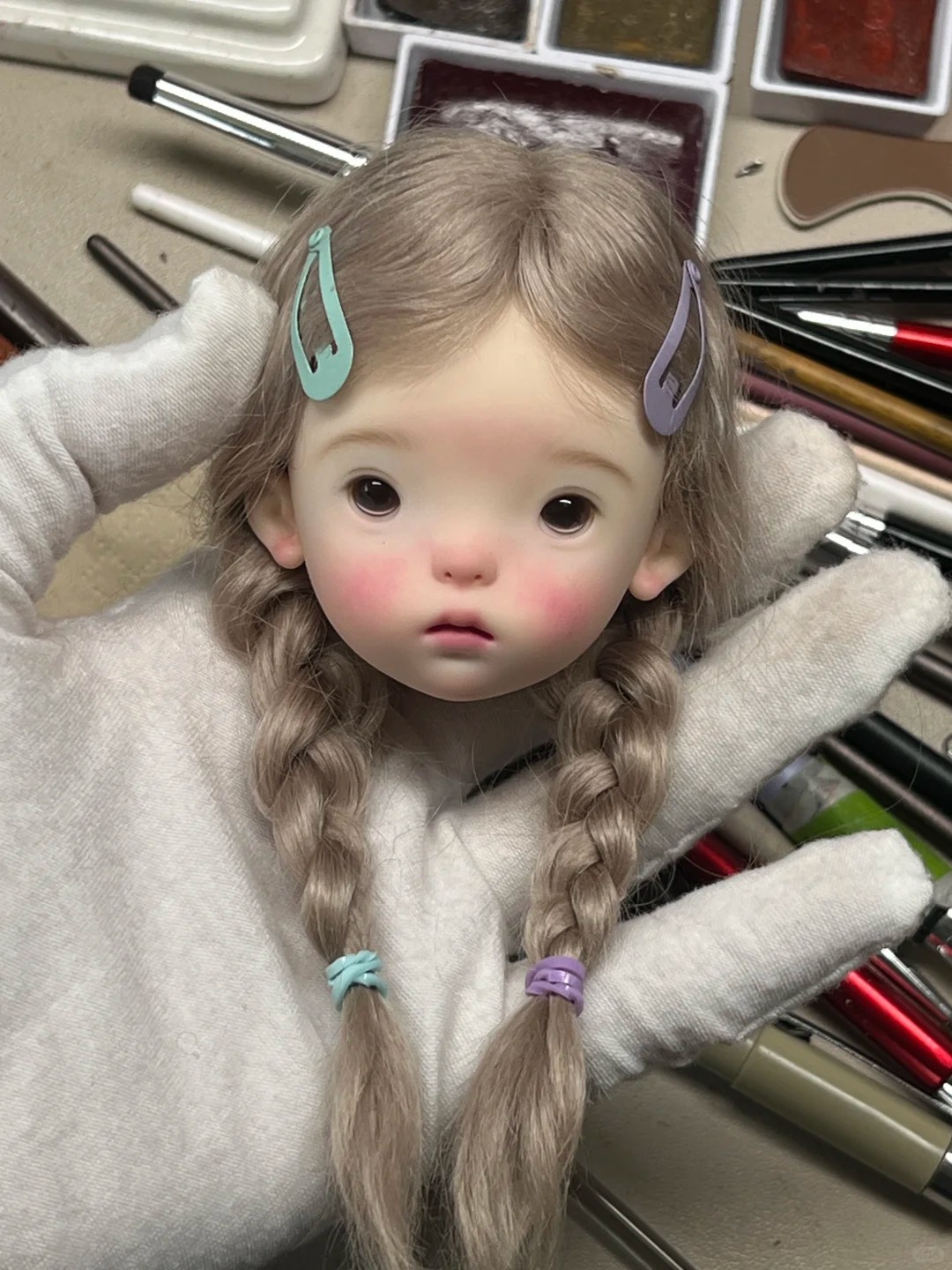Beauty Makeup For Girl - Lalka SD BJD 1/6 Landoudou Głowa