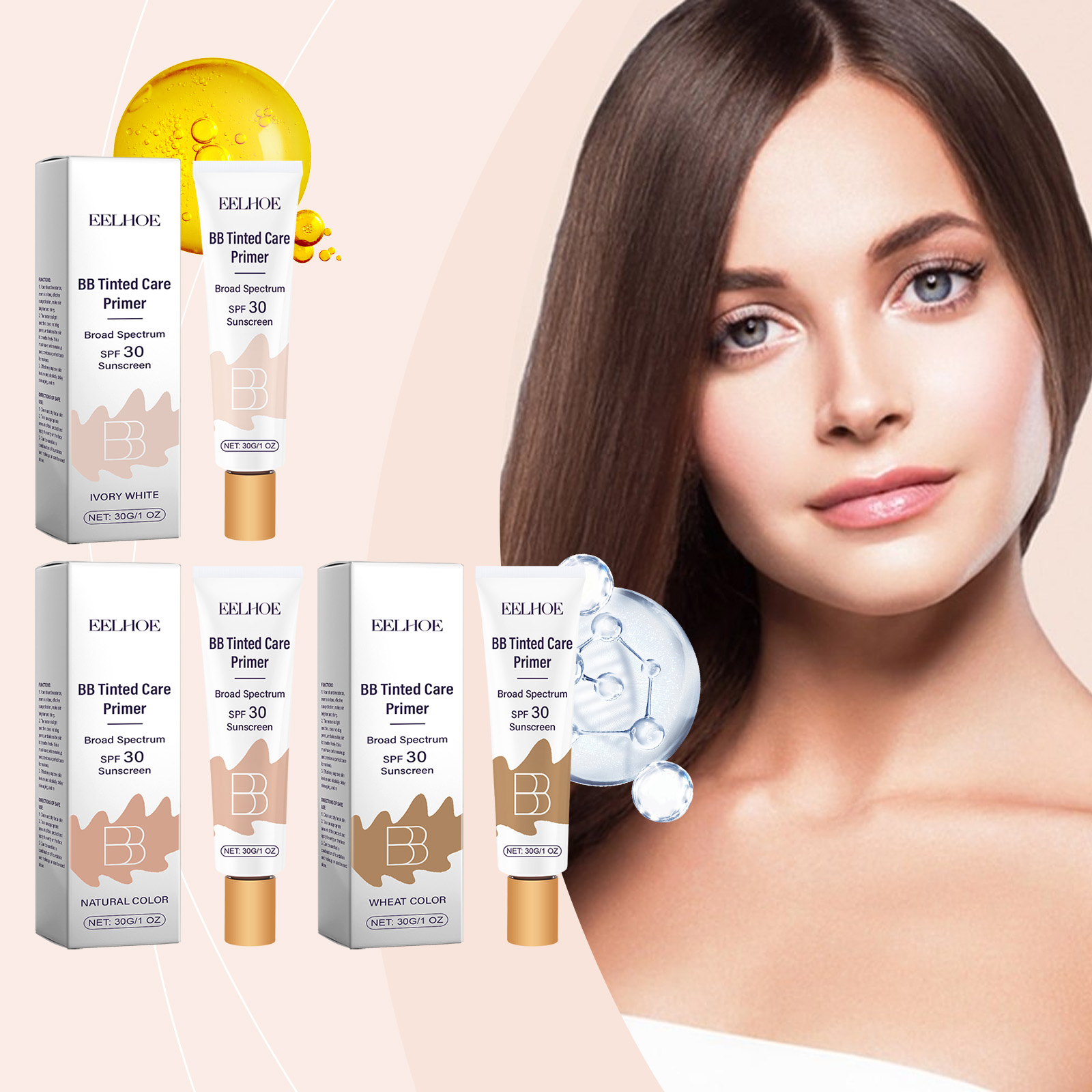 Bb Cream Tinted - Krem BB ochronny - krycie niedoskonałości