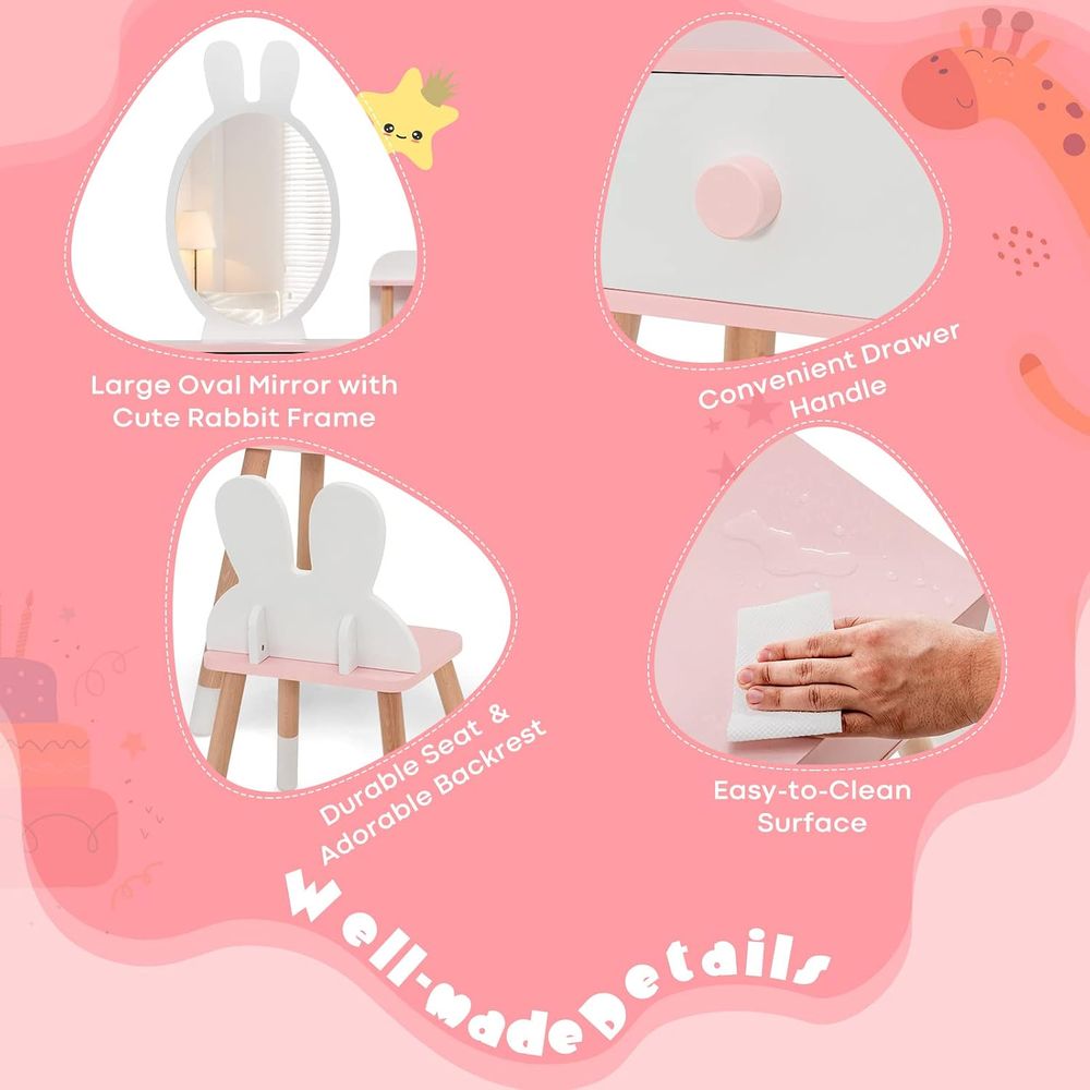 EY Kids Vanity, Drewniany zest – Beauty Makeup Kids recenzja i cena