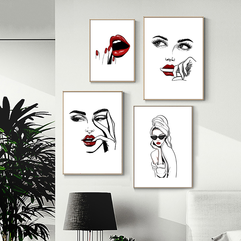 Plakat w stylu nordyckim, maki – Beauty Of Makeup Quotes recenzja i cena