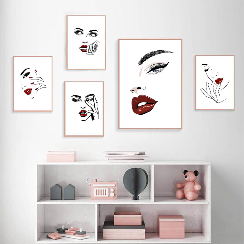 Plakat w stylu nordyckim, maki – Beauty Of Makeup Quotes recenzja i cena