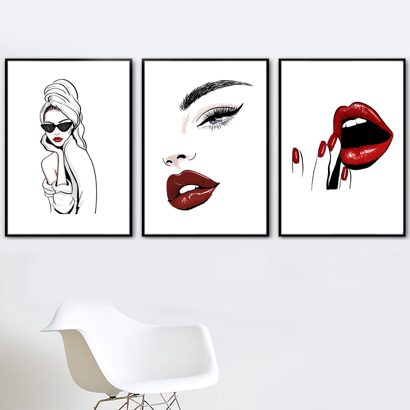 Plakat w stylu nordyckim, maki – Beauty Of Makeup Quotes recenzja i cena