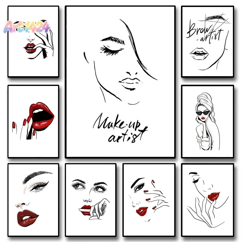 Plakat z motywem makijażu i mo – Beauty Of Makeup Quotes recenzja i cena