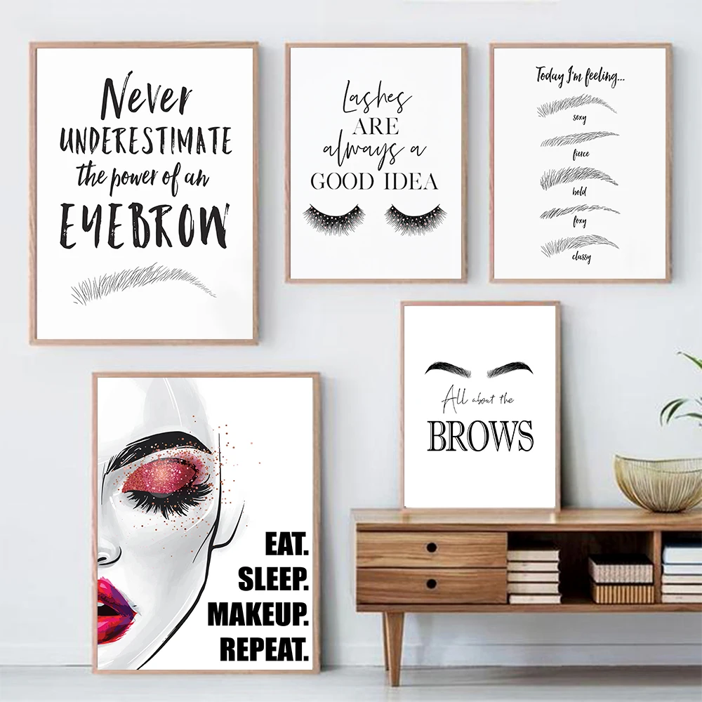Moda makijaż obraz na płótnie  – Beauty Of Makeup Quotes recenzja i cena